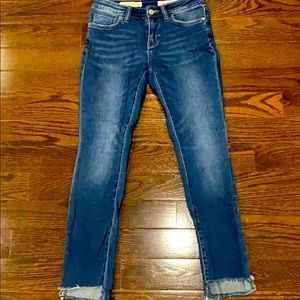 Pilcro and the Letterpress Blue Skinny Jeans